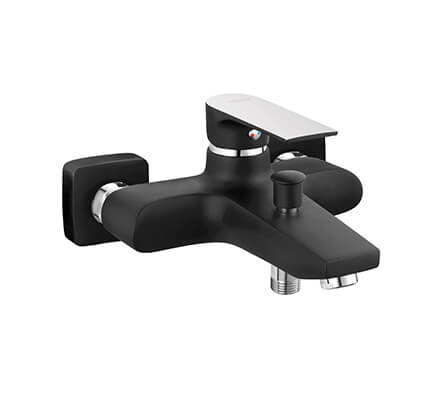 Algeo Square Black/Chrome - Kádcsaptelep