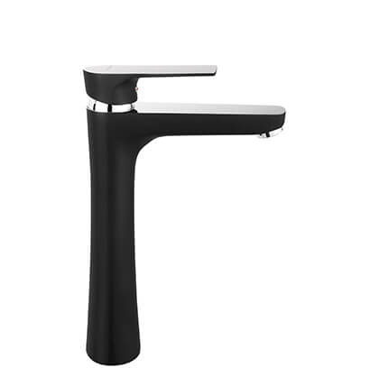 Algeo Square Black/Chrome - Magasított mosdócsaptelep