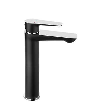 Adore Black/Chrome - Magasított mosdócsaptelep